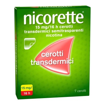 nicorette 7 cerotti transdermici 15 mg smettere di fumare