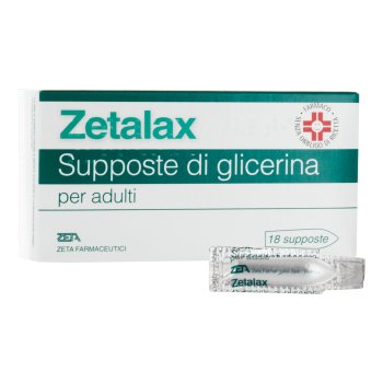 zetalax glicerolo 2250mg 18 supposte adulti 