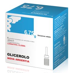 glicerolo adulti 6 microclismi di glicerina soluzione rettale 6,75g - nova argentia 