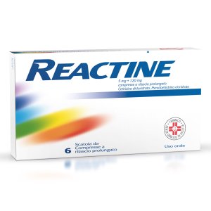 Reactine Allergia 6 Compresse Antistaminico Rinite Allergica e Rinorrea