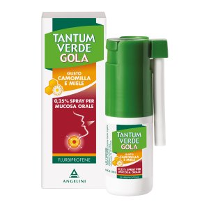 Tantum Verde Gola Spray 0,25% Gusto Camomilla E Miele 15ml