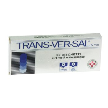 transversal 20 cerotti trattamento di verruche callosità e duroni 3,75mg/6mm