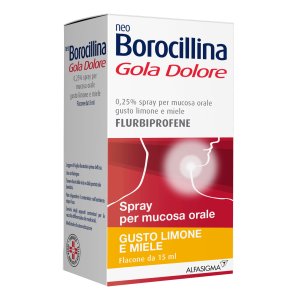 Neoborocillina Gola Dolore Limone & Miele Spray 15ml