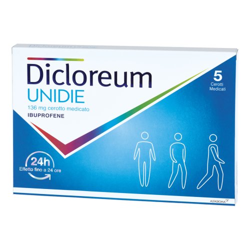 Dicloreum Unidie 5 Cerotti Medicati 24h 136mg