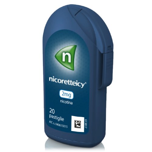 Nicoretteicy 2mg 20 Pastiglie per Alleviare Astinenza da Nicotina