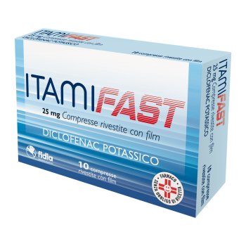 itamifast 25 mg 10 compresse