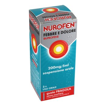 nurofen febbre dolore sciroppo bambini 200mg/5ml fragola - gmm farma srl