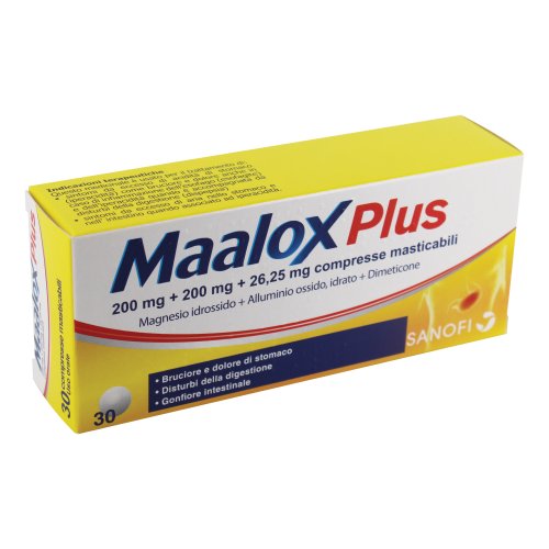 Maalox Plus 30 Compresse Masticabili - Gmm Farma Srl