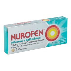 nurofen influenza e raffreddore 12 compresse - farma 1000 srl