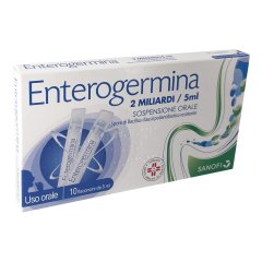 enterogermina 2 miliardi 10 flaconcini orali 5ml - gmm farma srl