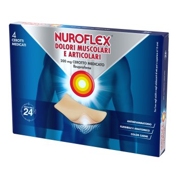 nuroflex cerotti dolori muscolari 4 x 200 mg