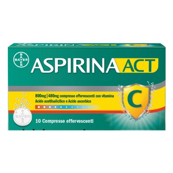 aspirina act 800+480mg 10 compressa effervescenti 