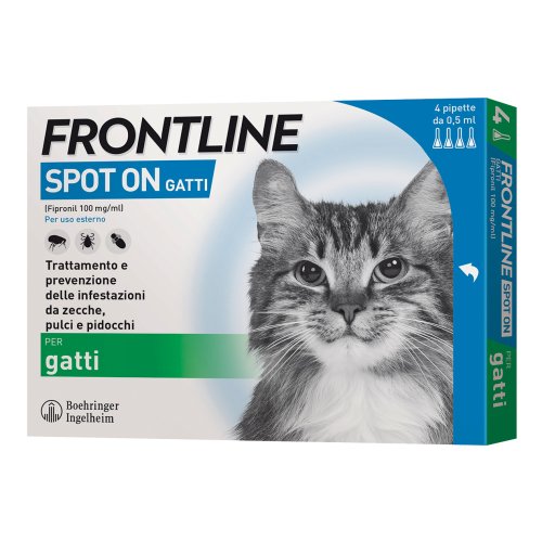Frontline Spot On Per Gatti 4 Pipette Da 0,5ml