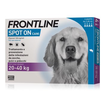 frontline spot on per cani grandi da 20-40kg 4 pipette da 2,68ml