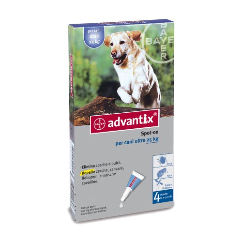 Advantix Spot On Antiparassitario 4 Pipette Per Cani Oltre 25kg