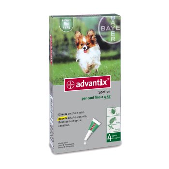 advantix spot on 4 pipette 0,4ml per cani fino 4kg