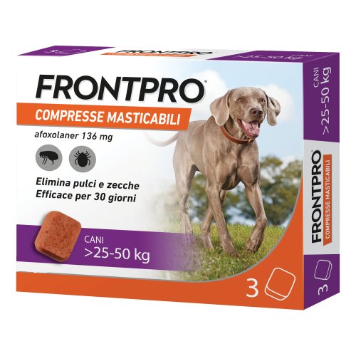 Frontpro Per Cani Da 25-50kg 3 Compresse Masticabili 136mg