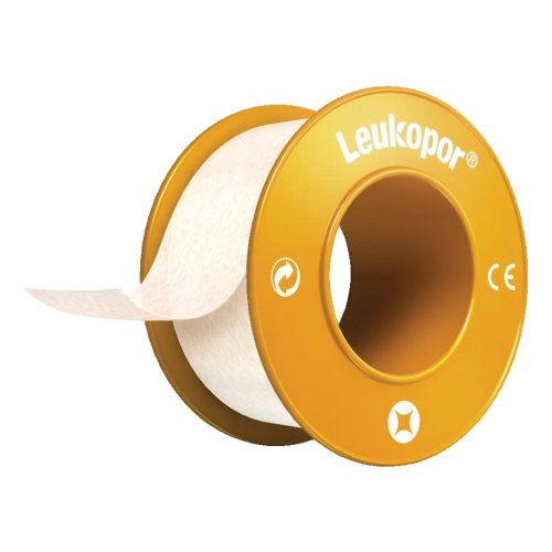 Leukopor Cerotto Su Rocchetto Traspirante E Flessibile Per Cute Sensibile - 1.25cm X 5m 