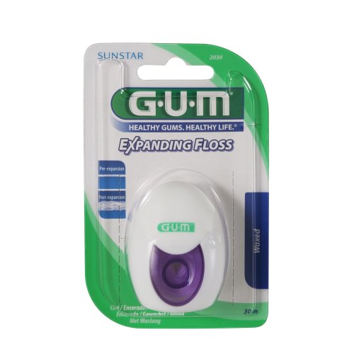 Gum Expanding Floss Filo Interdentale Cerato Sottile Con Dispenser 30mt