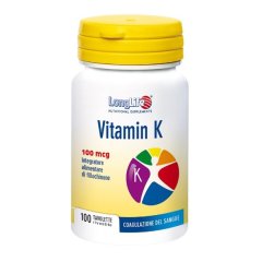 longlife vitamin k 100cp 100mcg