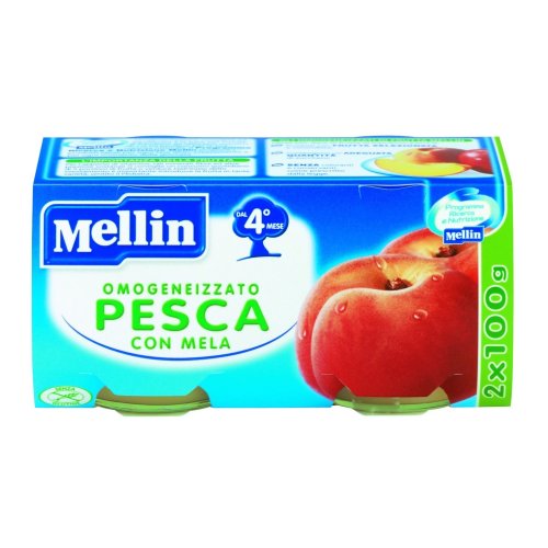Mellin Omog Pesca/mela 2x100g