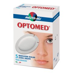 master aid optomed medicazione oculare adesiva sterile super 96 x 66mm 5 pezzi