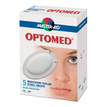 master aid optomed medicazione oculare adesiva sterile super 96x66 mm 5pz