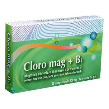 cloro mag+b1 40 cpr