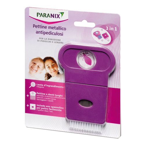 Paranix Pettine Metallico Anti Pediculosi 3 in 1