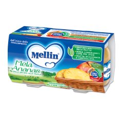 mellin omogeneizzati mela ananas 2x100g