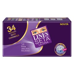 lines seta ultra lungo 34 assorbenti