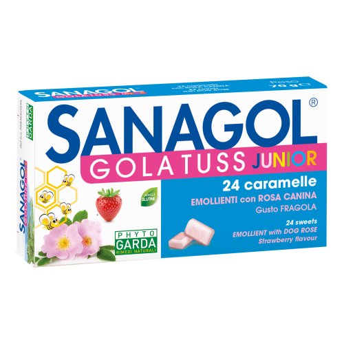 Sanagol Gola Tuss Junior Fragola 24 Caramelle