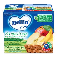 Mellin Frut Pura Mel/ban4x100g