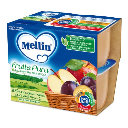Mellin Frut Pura Pru/mel4x100g