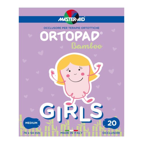 Master Aid Ortopad Cerotti Occlusivi Terapie Ortottiche Girls Cotton Medium 20 Pezzi