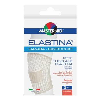 master aid elastina rete tubolare gamba ginocchio 3 mt