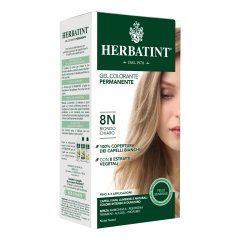 herbatint gel colorante permanente senza ammoniaca 8n biondo chiaro 135ml