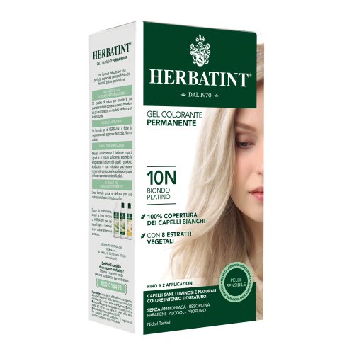 Herbatint Gel Colorante Permanente Senza Ammoniaca 10n Biondo Platino 135ml