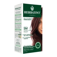 herbatint gel colorante permanente senza ammoniaca 5m castano chiaro mogano 135ml