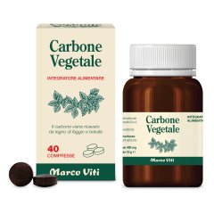 marco viti carbone vegetale 40 compresse in flacone