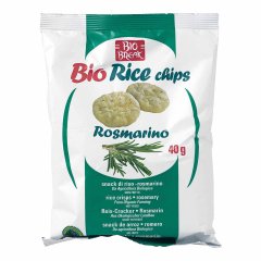 bio break bio rice chips al rosmarino - mini gallette di riso al rosmarino 40g