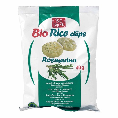 Bio Break Bio Rice Chips Al Rosmarino - Mini Gallette di Riso al Rosmarino 40g