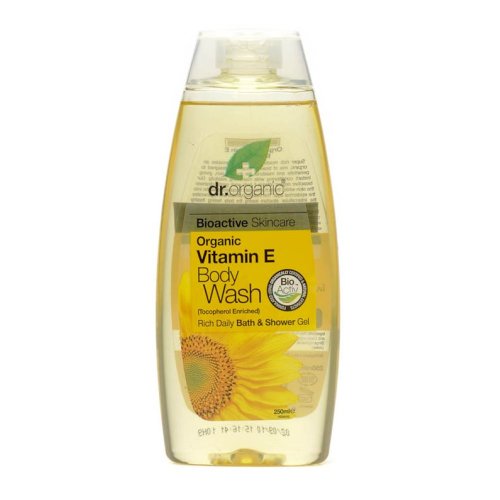 Dr Organic - Vitamin E Body Wash Bagno Doccia Alla Vitamina E Biologica 250ml