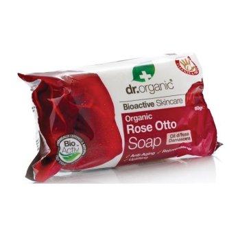 dr organic - rose soap 100g