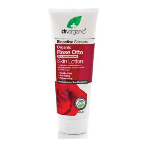 Dr Organic - Rose Otto Skin Lotion Lozione Idratante Anti Invecchiamento Per Il Corpo 200ml