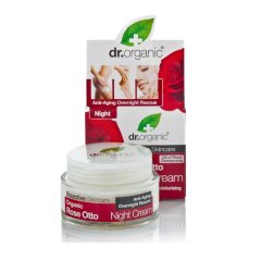 dr organic - rose otto night cream crema notte all'essenza di rosa 50ml