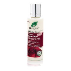 dr organic - rose otto cleansing milk latte detergente all'essenza di rosa 150ml