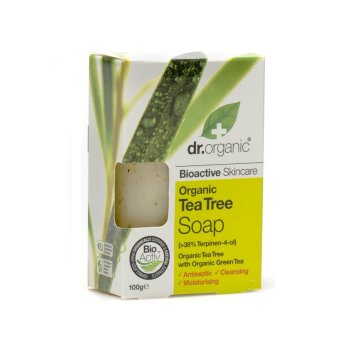 dr organic - tea tree soap 100g