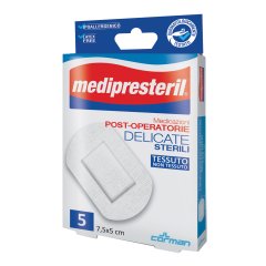 medipresteril medicazioni post operatorie delicate 7,5x5cm 5 cerotti