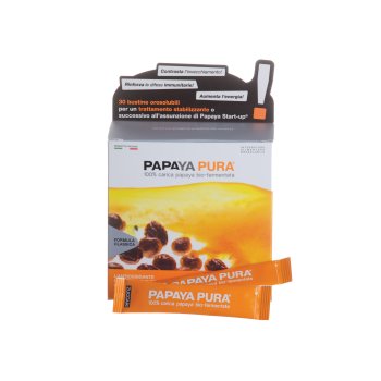 zuccari papaya pura 100% carica papaya bio-fermentata 3g - 30 bustine orosolubili